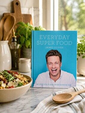 Everyday Super Food by Jamie Oliver - Blue Cover Cookbook
